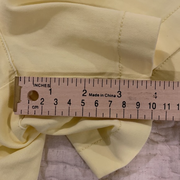 J. Crew yellow 4” chino shorts, like new, size 10 - Picture 8 of 8